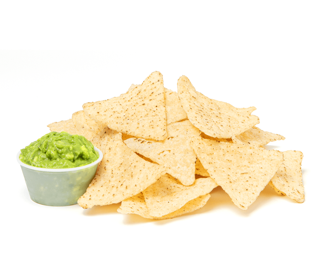 Tortilla chips and guacamole